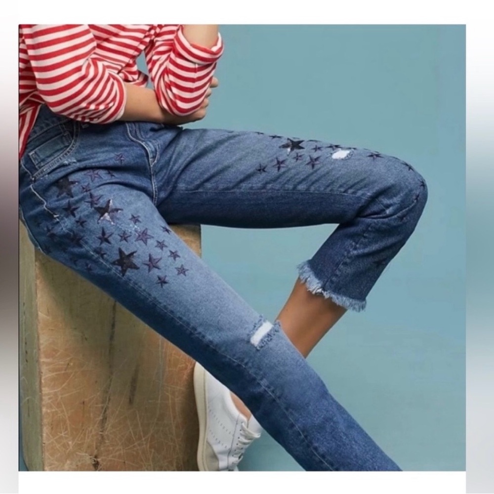 Pilcro and the Letterpress Starry, Starry Night Blue Jeans - Picture 14 of 15